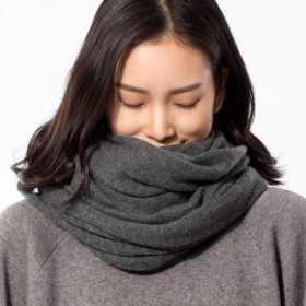 Pure Cashmere Scarves Gray Pink Fashional Winter Scarf